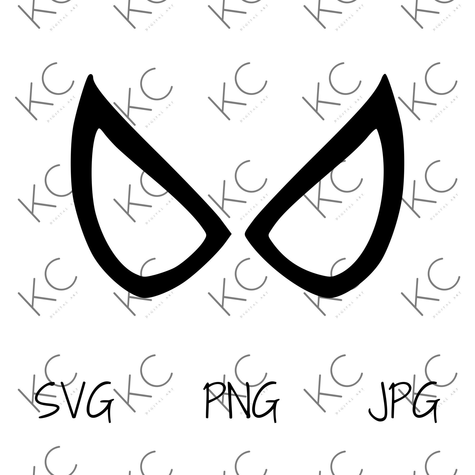Spiderman Eyes SVG Etsy