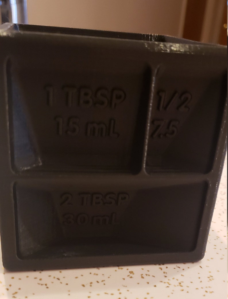 Measuring Cup Cube Etsy