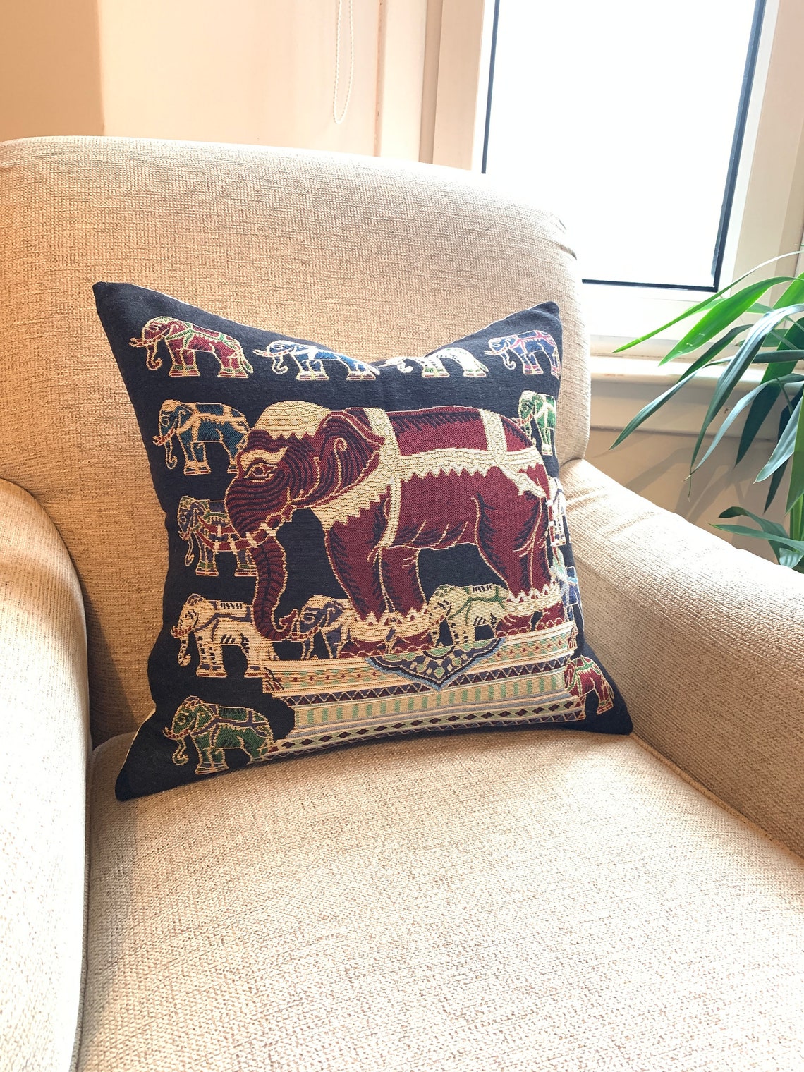 Handmade Cushion Cover Ethically Made in Sri Lanka Etsy