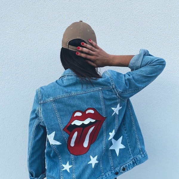 Veste en jean "the Rolling Stones"