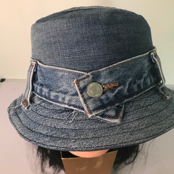Vintage Lev’s 501 denim up-cycled bucket hat Vintage Lev main image 3