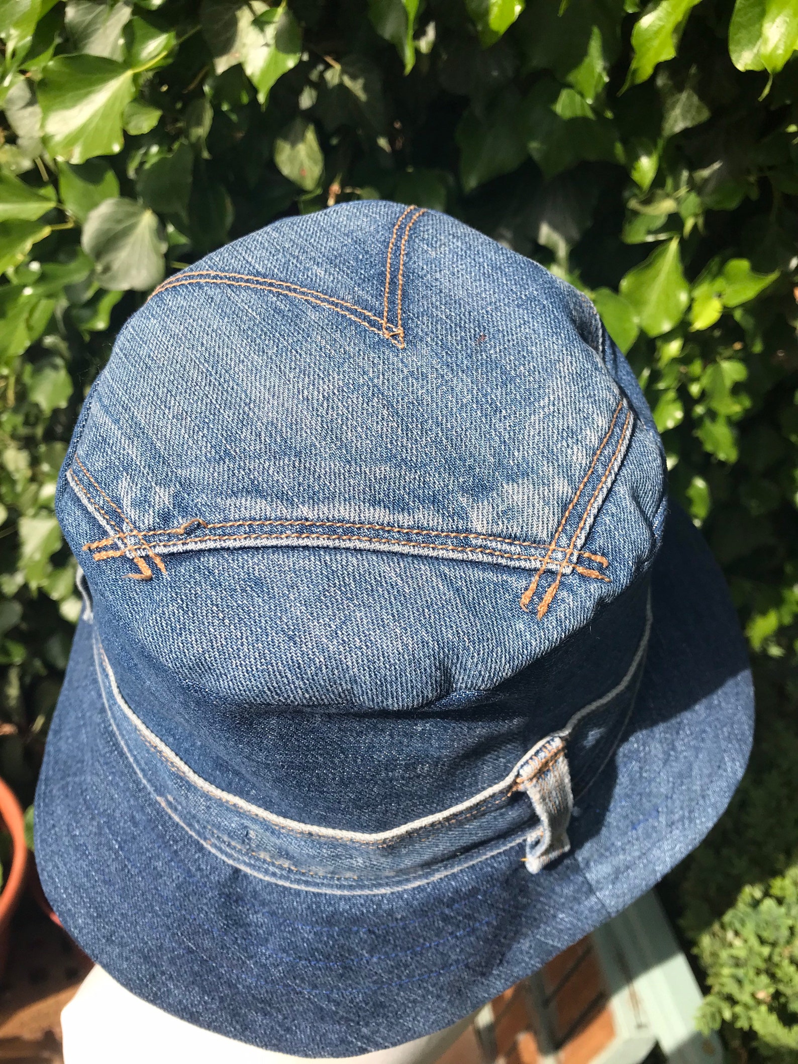 Handmade Recycled Levi Denim Jean Bucket Hat Etsy