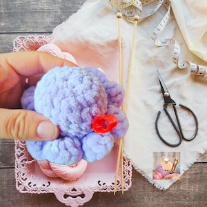 Handmade Crocheted Octopus Squishy Stress Reliever