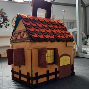 Felt Farm Sewing Pattern - Printable PDF - Felt Barn and Accessories DIY - Sew a Barnyard Play Set - Gifts for Toddlers - Toy DIY