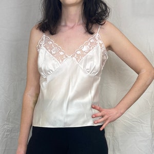 Vintage 90’s silky lace cami top