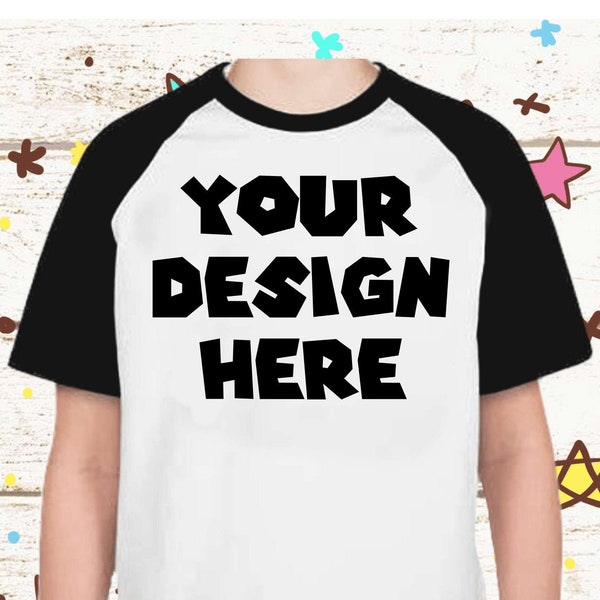 Any Design CUSTOM ORDER Shirt Party Birthday Custom Gift Raglan Kids Family Matching Shirt Unisex Tee Short Sleeve Personalized!