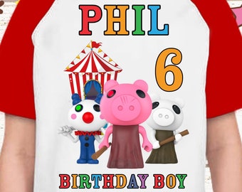 Roblox Piggy Kids Children's T-shirt Birthday Top Gift New - T-shirt