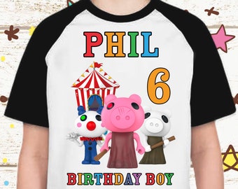 Roblox Piggy Etsy - custom name roblox on top of head