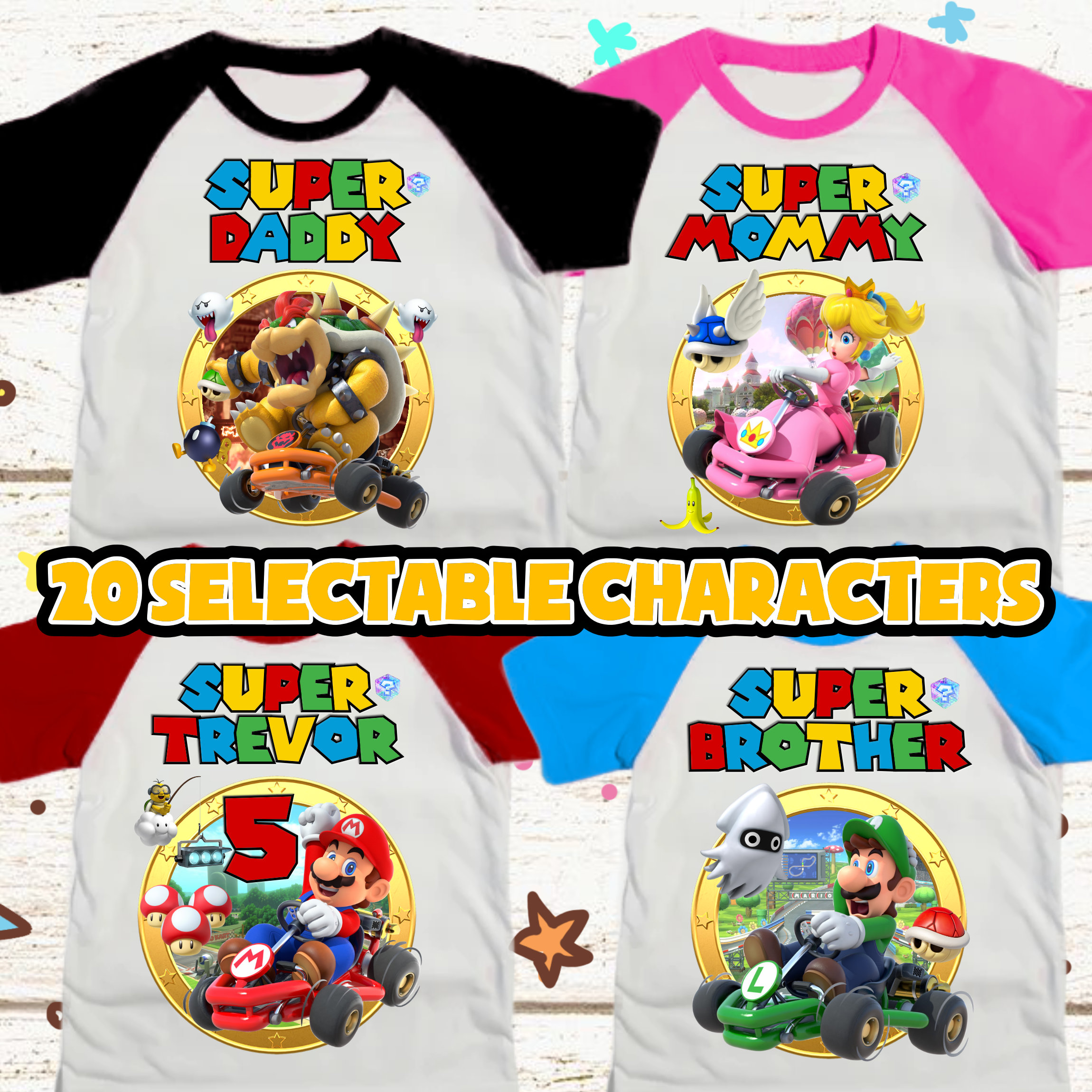 Mario Kart Clothing Etsy