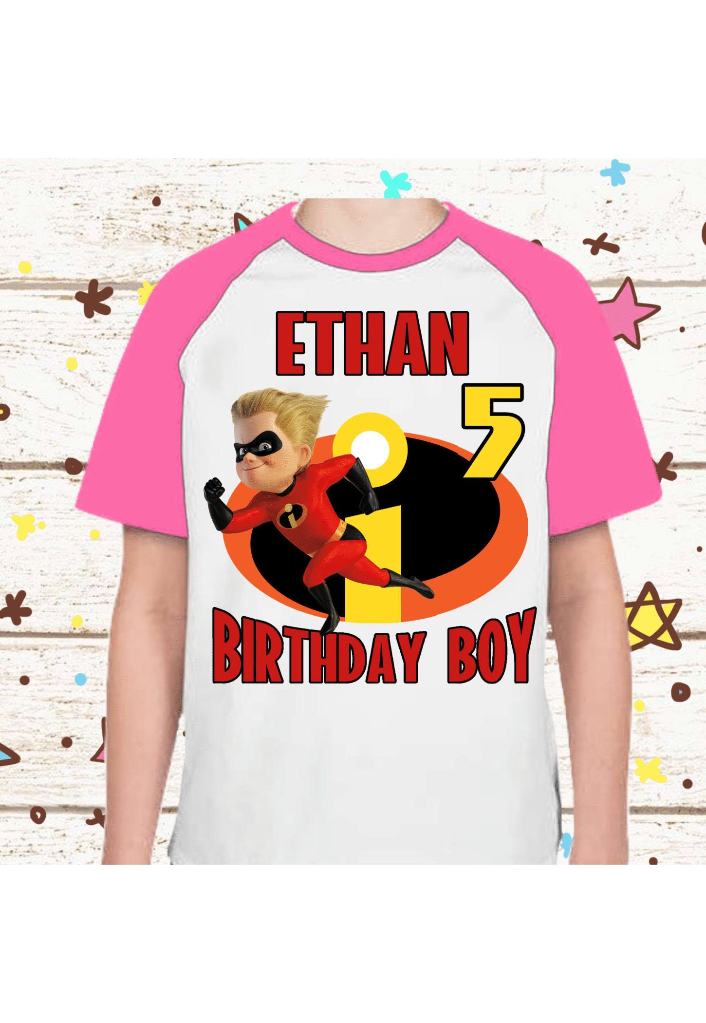 Discover Incredibles Birthday Shirt Personalized Name and Age Family Incredibles Party theme shirt All sizes family shirt gift birthday