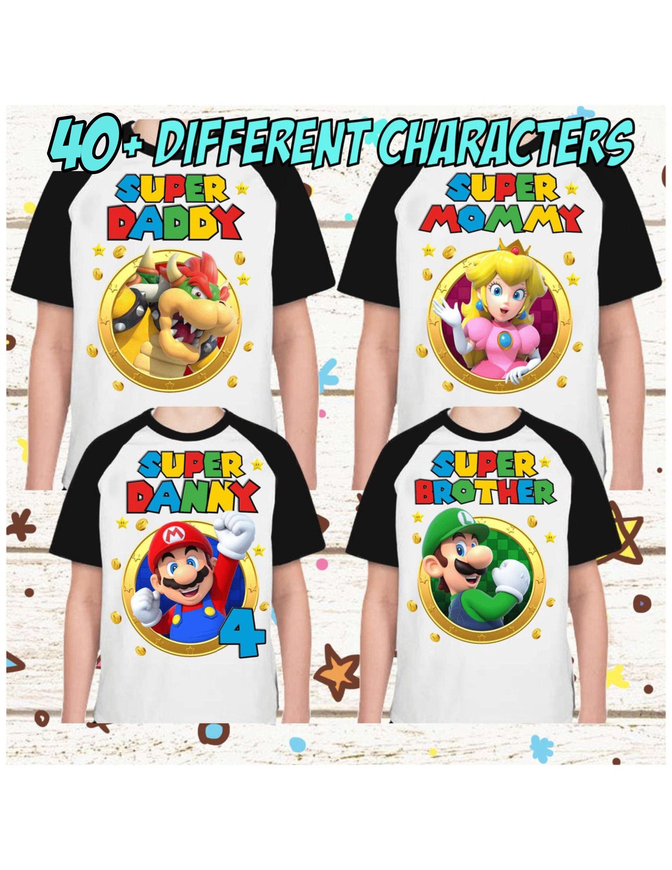 Super Mario Birthday Shirt Super Mario Family Birthday Party Super Mario Birthday Shirt Super Mario Family Birthday Party