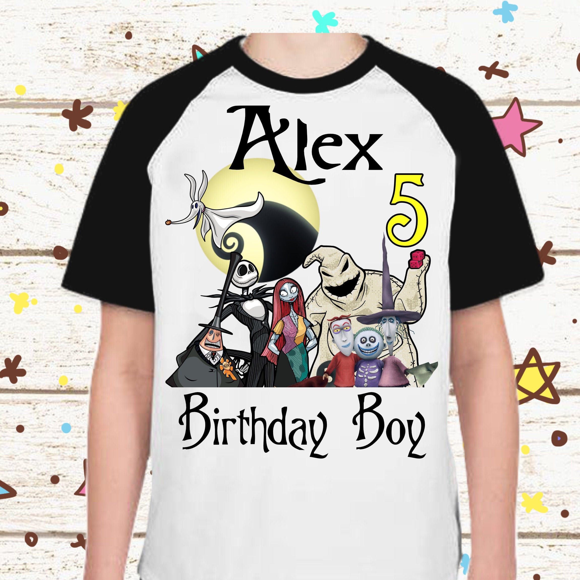 jack skellington birthday shirt