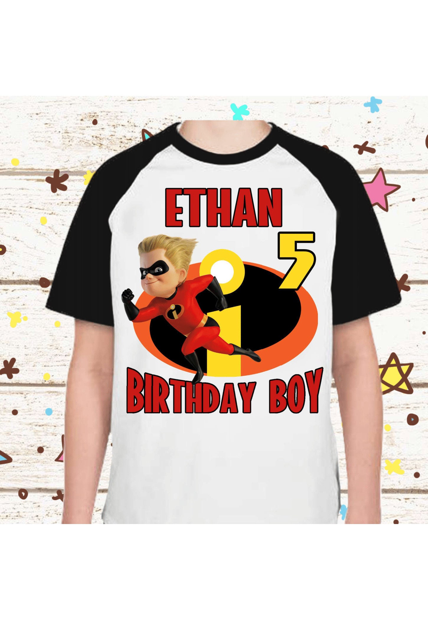 Discover Incredibles Birthday Shirt Personalized Name and Age Family Incredibles Party theme shirt All sizes family shirt gift birthday