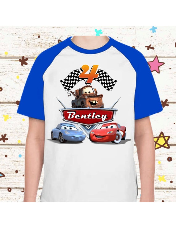 Cars Birthday Shirt Lightning Mcqueen 
