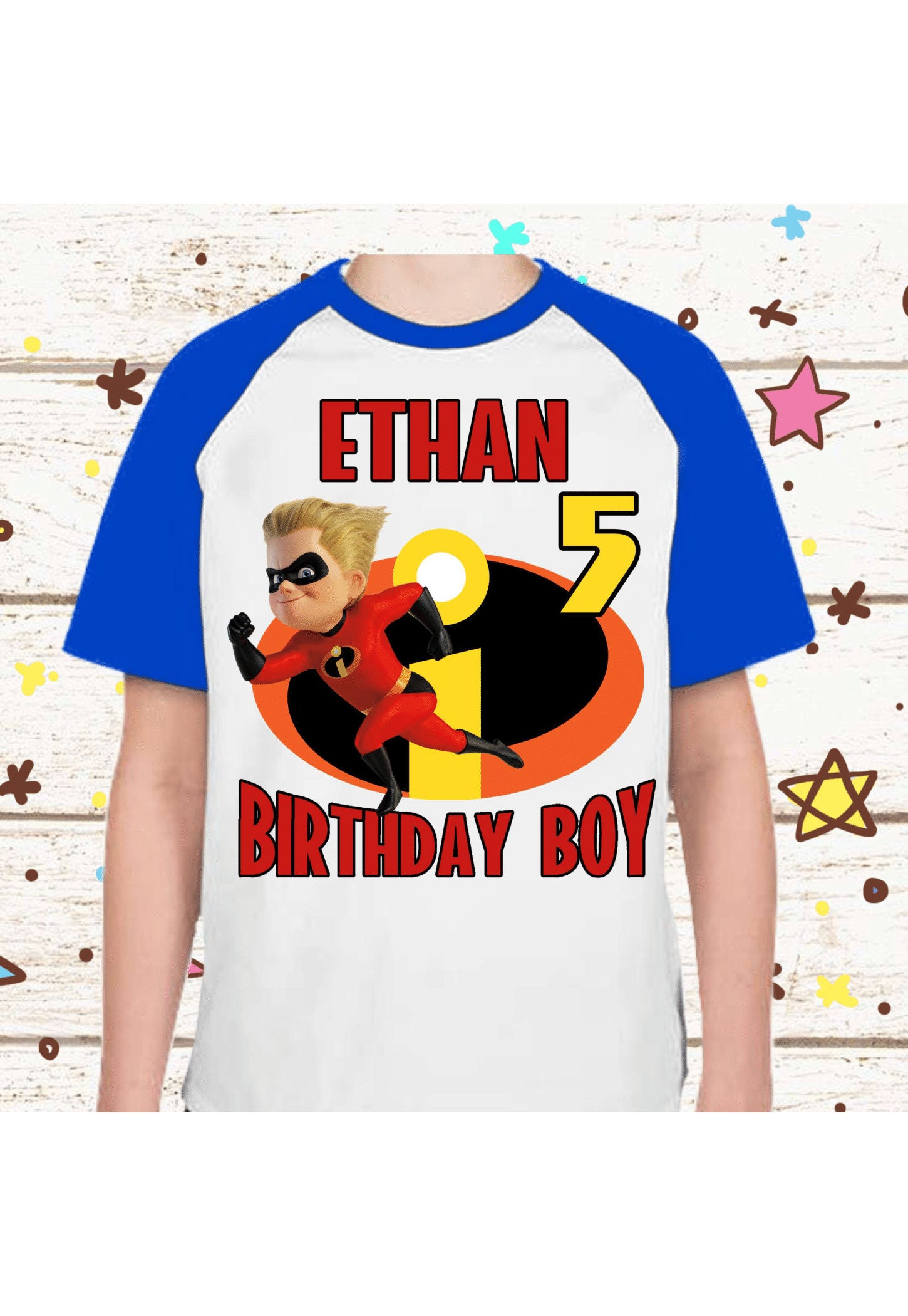 Discover Incredibles Birthday Shirt Personalized Name and Age Family Incredibles Party theme shirt All sizes family shirt gift birthday