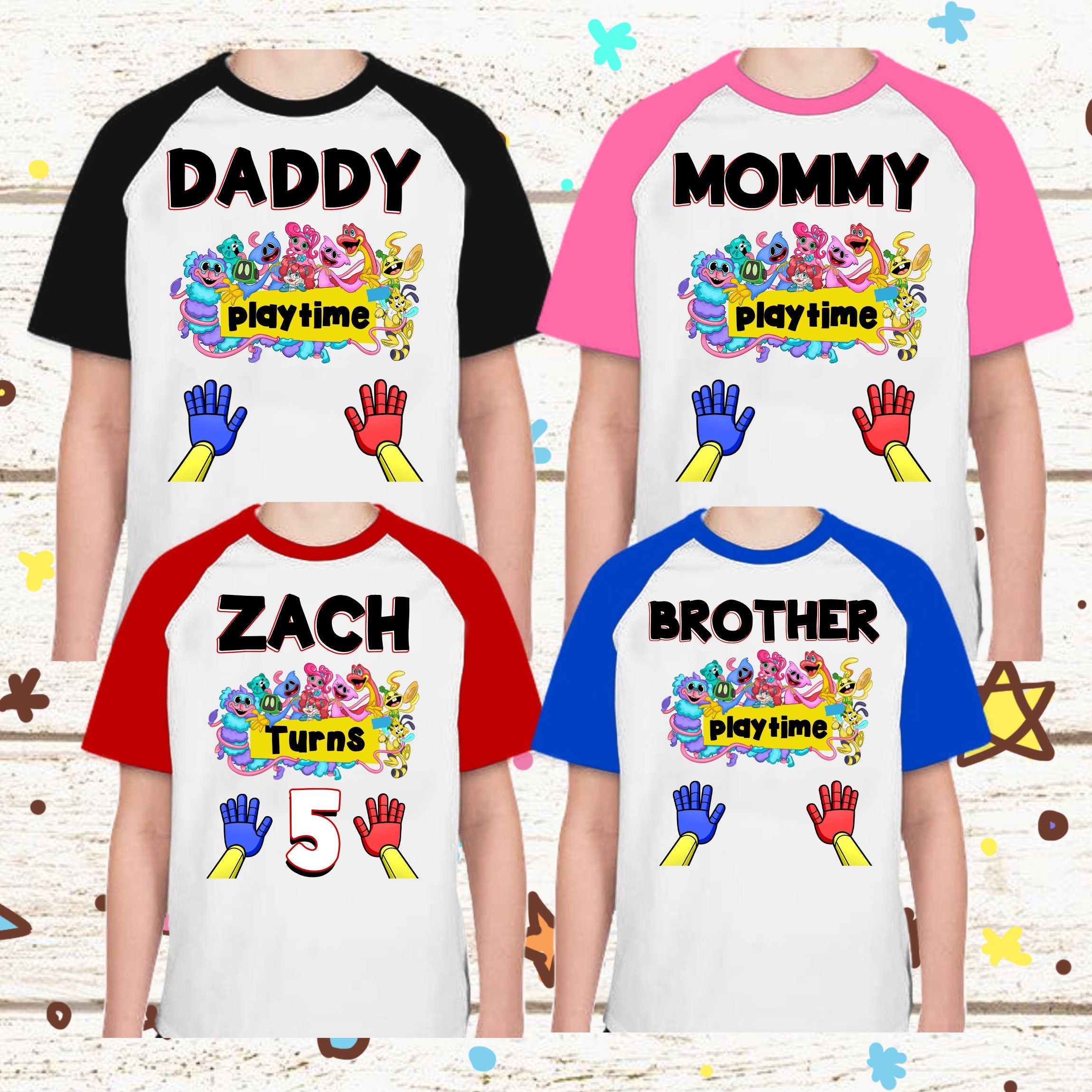 Family Members Poppy Playtime Chapter 2 Mommy Long Legs Unisex T-Shirt
