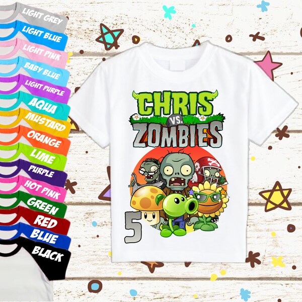 Plants Vs Zombies Personalized Shirt - Etsy