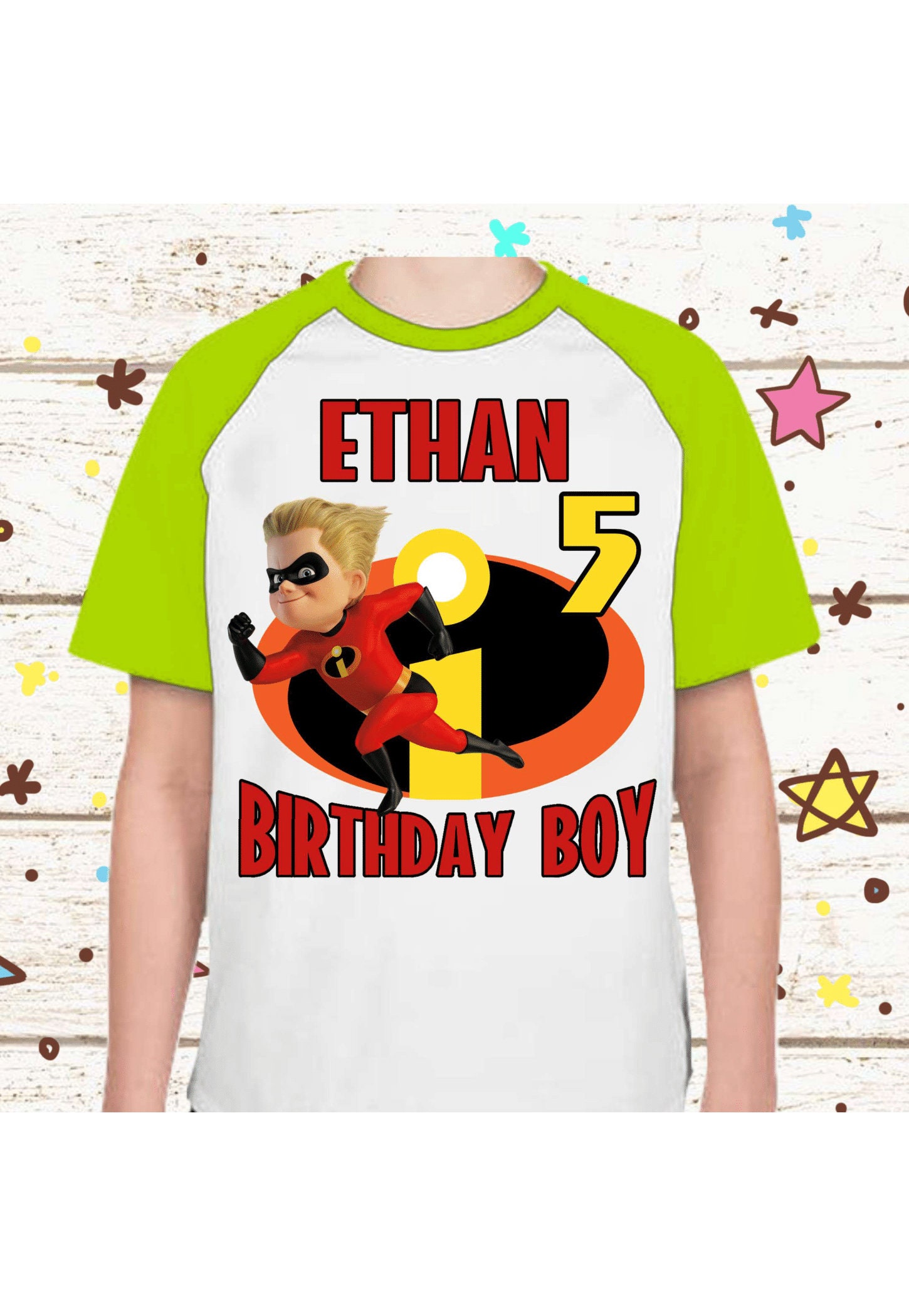 Discover Incredibles Birthday Shirt Personalized Name and Age Family Incredibles Party theme shirt All sizes family shirt gift birthday