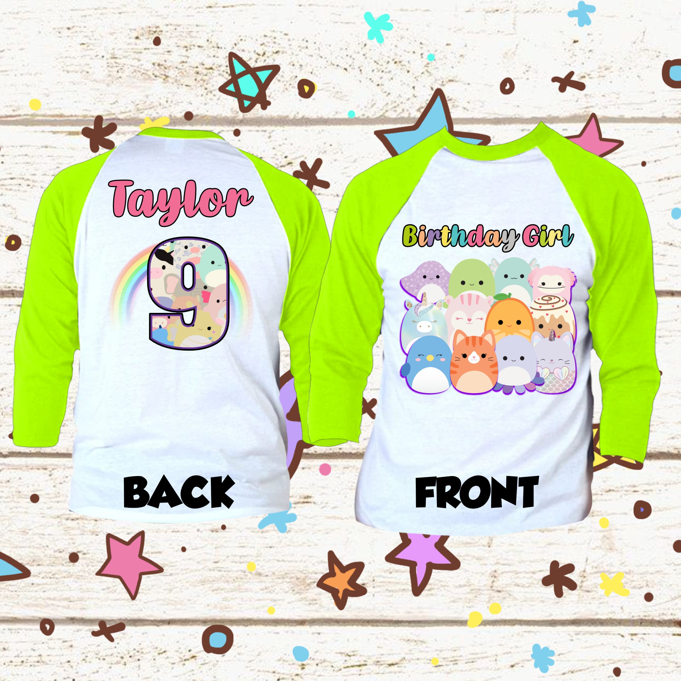 Discover Squishmallows Birthday Girl Party Shirt - Squishmallow Squishy, Squish Mallow Lover Gift Shirt Party theme - Family shirt - matching set