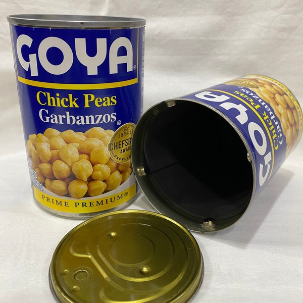 Diversion Safe - Goya Chick Peas Garbanzos Hidden Stash Storage Can Box Home Security - Hide Money Cash Jewelry - Large Opening Huge Storage