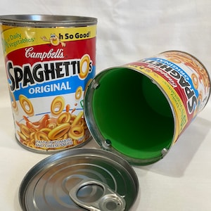 Diversion Safe - Spaghettios Hidden Stash Storage Can Box Home Security - Hide Money Cash Jewelry - Large Opening Huge Storage