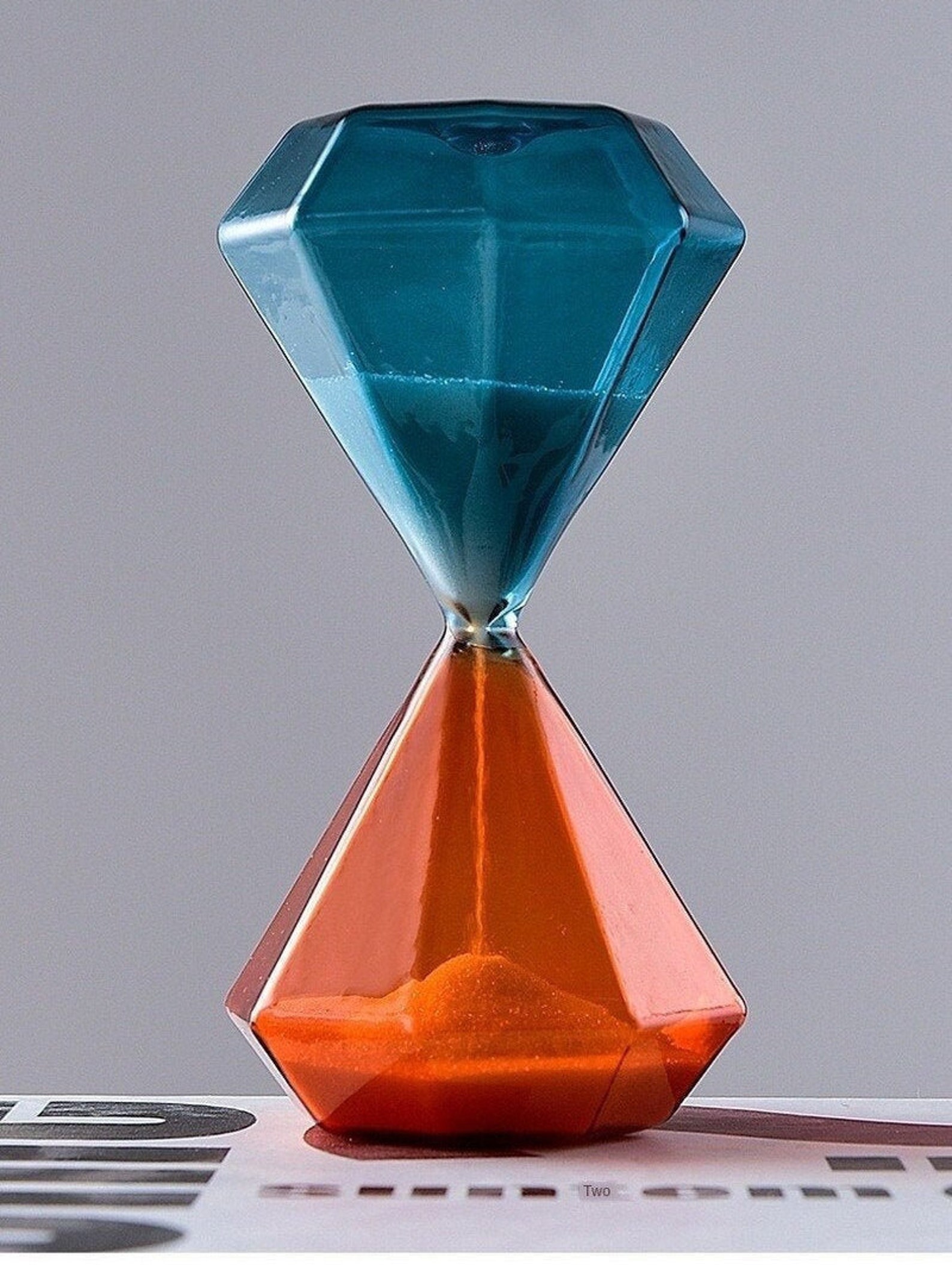 Decorative Geometric Hourglass 15 Minutes Sand Timer Etsy