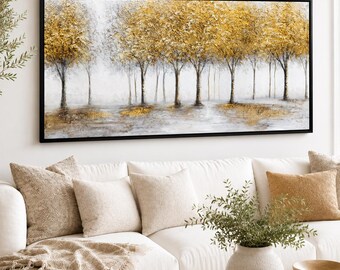 Textured Handmade Abstract Wall Art for Modern Home Decor 70x140 cm