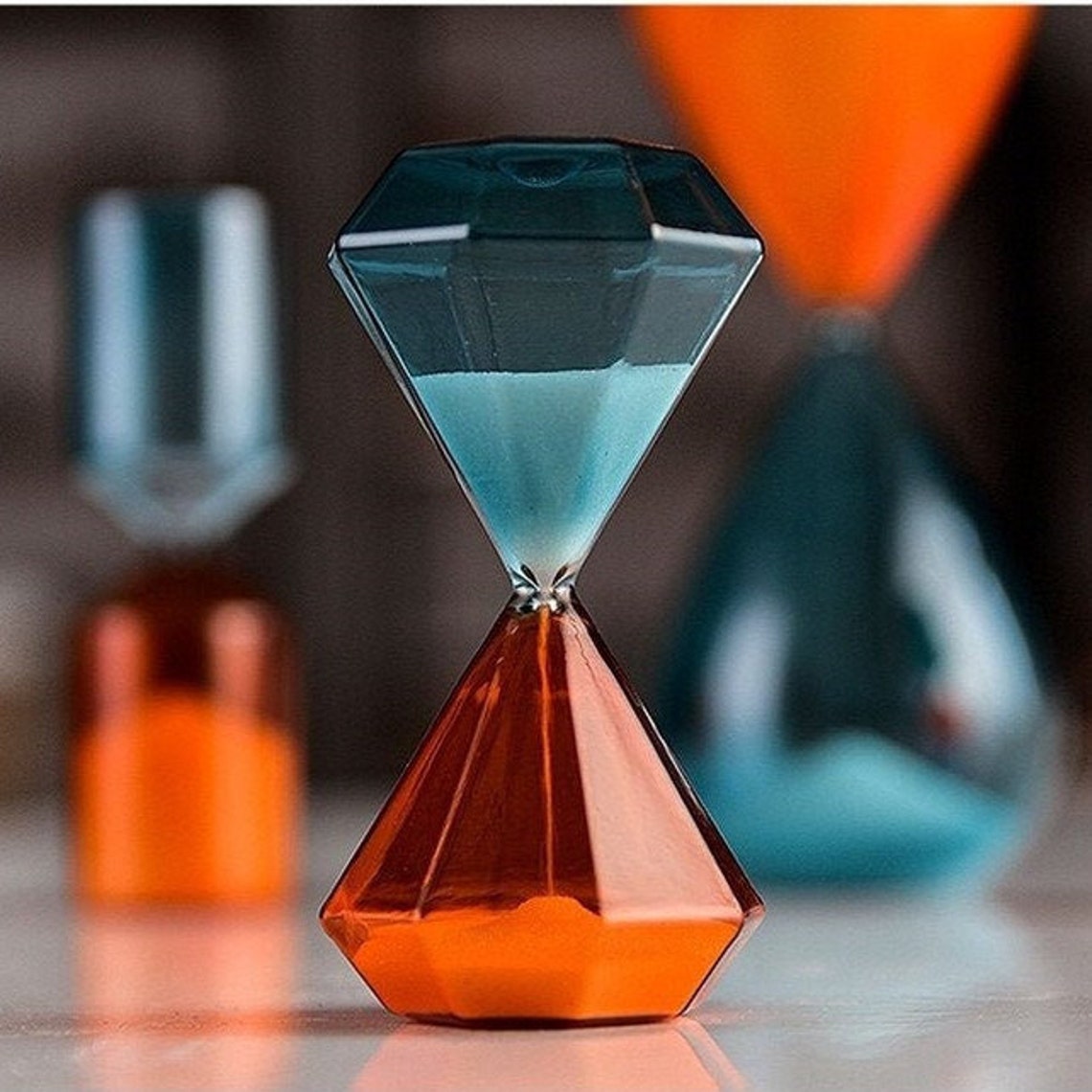 Decorative Geometric Hourglass 15 Minutes Sand Timer Etsy
