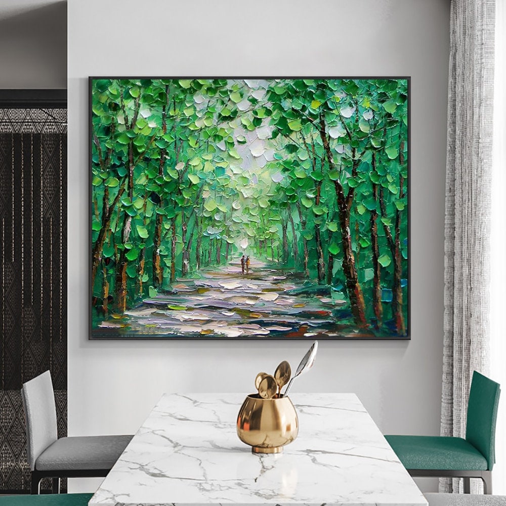 Leaf Abstract Oil Painting
