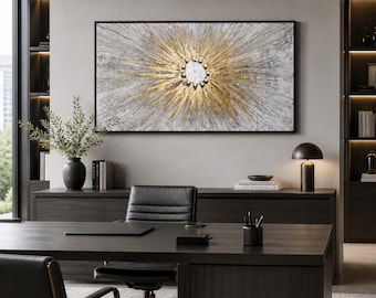 Textured Handmade Abstract Wall Art in Neutral Tones, 70x140 cm, Premium Modern Home Decor Accent