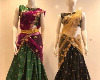 Half Saree Etsy Half Saree Etsy
