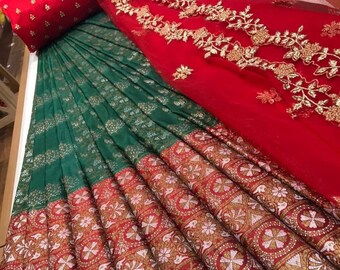Half And Half Saree Etsy Half And Half Saree Etsy