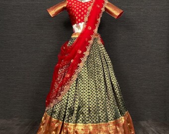 Half Saree Etsy Half Saree Etsy