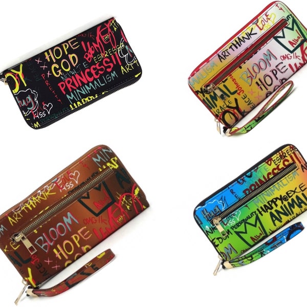 Graffiti Print, Wallet