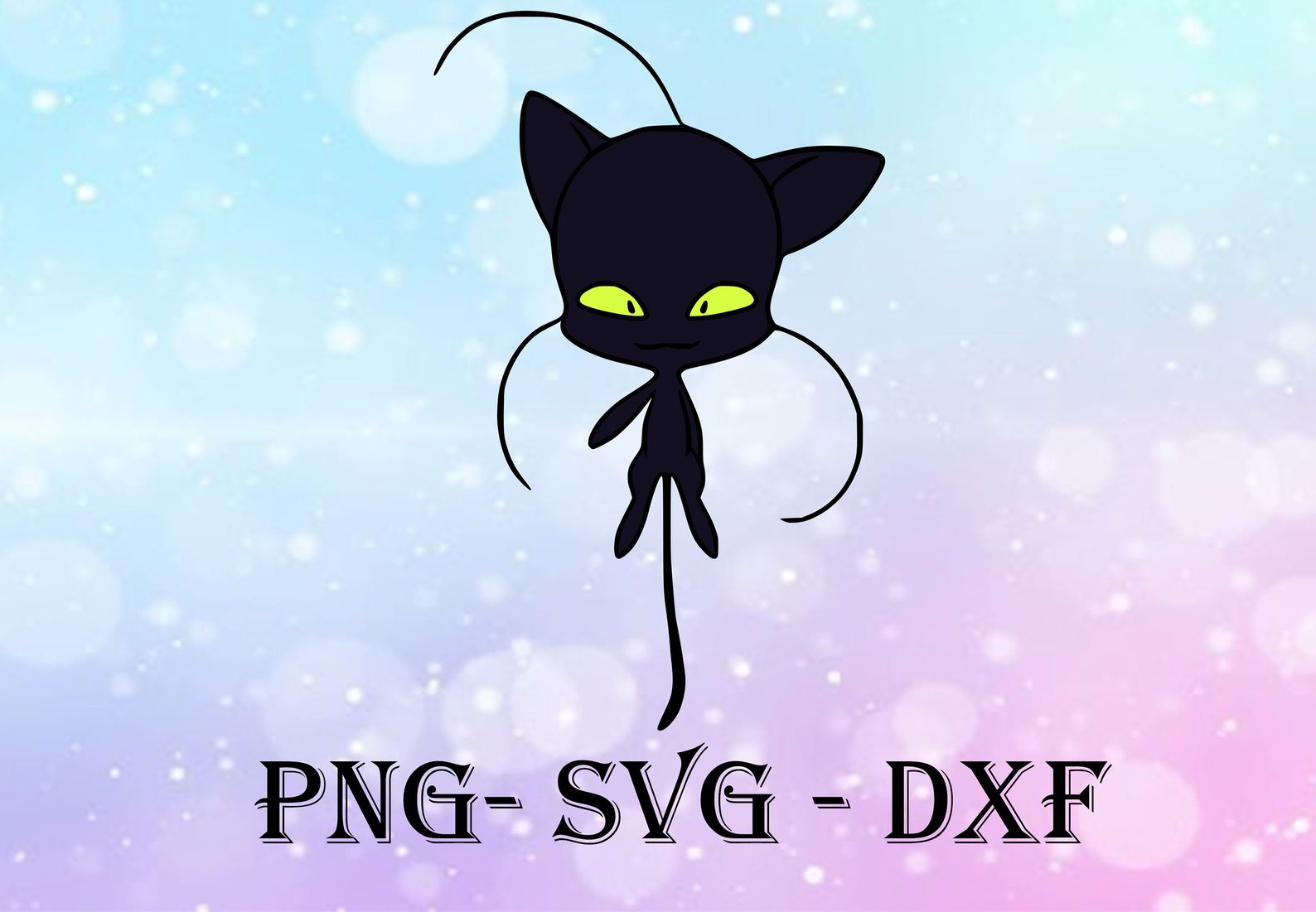 Miraculous Ladybug: Cute Plagg svg dxf png Miraculous | Etsy