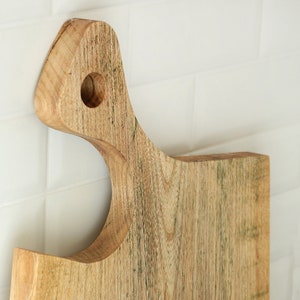 Rustic hackberry wood cutting serving presentation board image 2