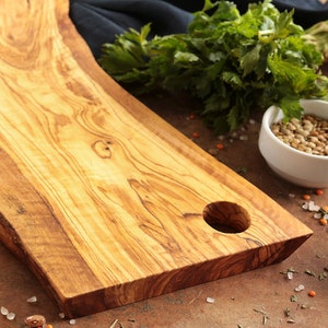 Handmade olive wood cutting board