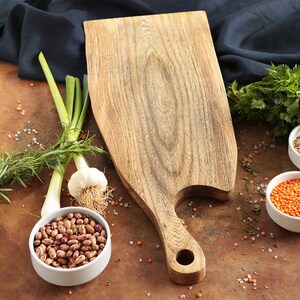 Hackberry wood cutting board for cheese presentation charcuterie