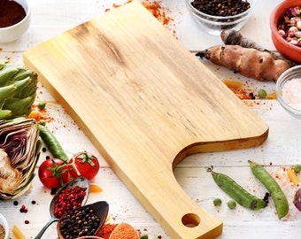 Solid lemon wood cutting serving board