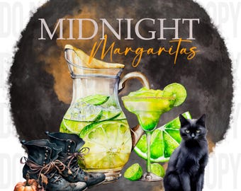 Midnight Margaritas png, digital download,instant download