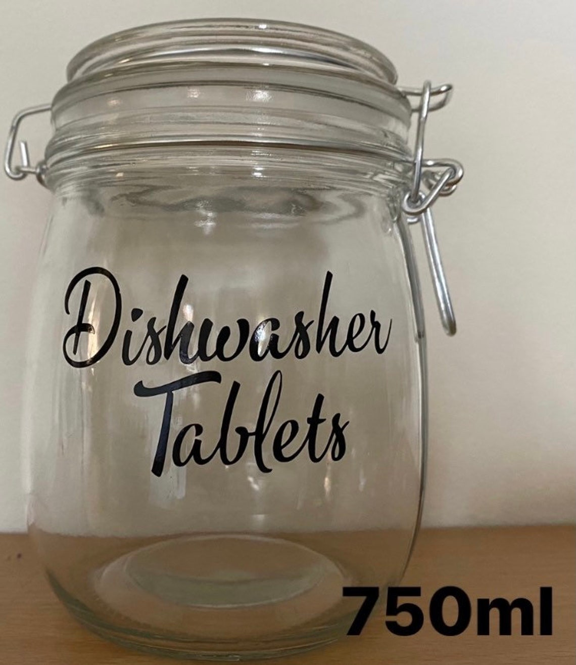 Glass Jar with custom labelling Etsy