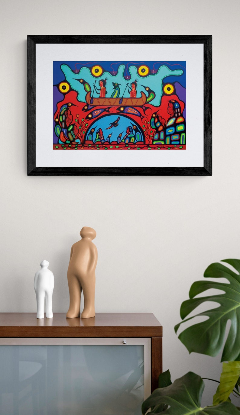 First Nation Art Print Indigenous Art Sacred Journey by Frank Polson