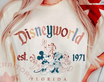 Disneyworld Retro Tshirt, Comfort Colors® Disney Shirt, Disneyworld Est. 1971 Tee, Disney Vacation Family Shirt, Family Vacation Tee