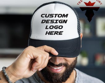 Custom Design Hat, Customized Logo or Text Hat, Personalized Foam Hats, Unisex Foam Trucker Hat, Party Trucker Hats, Group Hat, Foam Hat