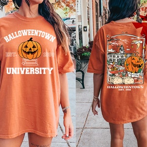 Comfort Colors® Vintage Halloweentown 1998 Tshirt, 2 Side Halloweentown University Shirt, Fall Tee, Halloweentown Tee, Halloween Retro Shirt