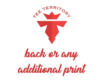 Back or Any Location Additional Print Cost