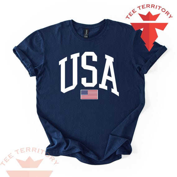 USA Flag Crewneck T-shirt, United States Tshirts, 4th of July Tee, Patriotic TShirt, Vintage USA Shirt, Family Matching Usa Tshirt