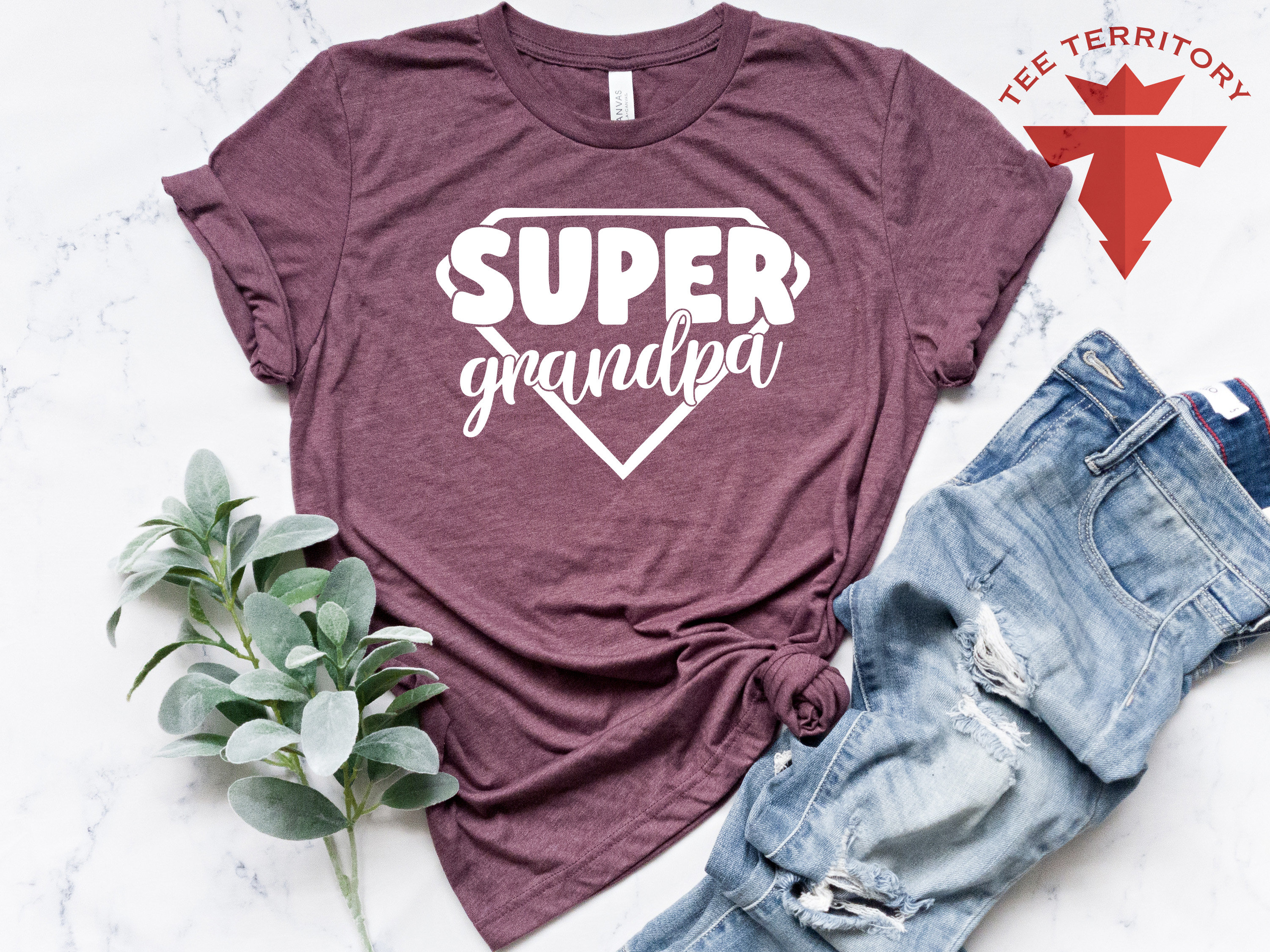 Awesome Grandpa the Friend the Rockstar the Superhero Shirt