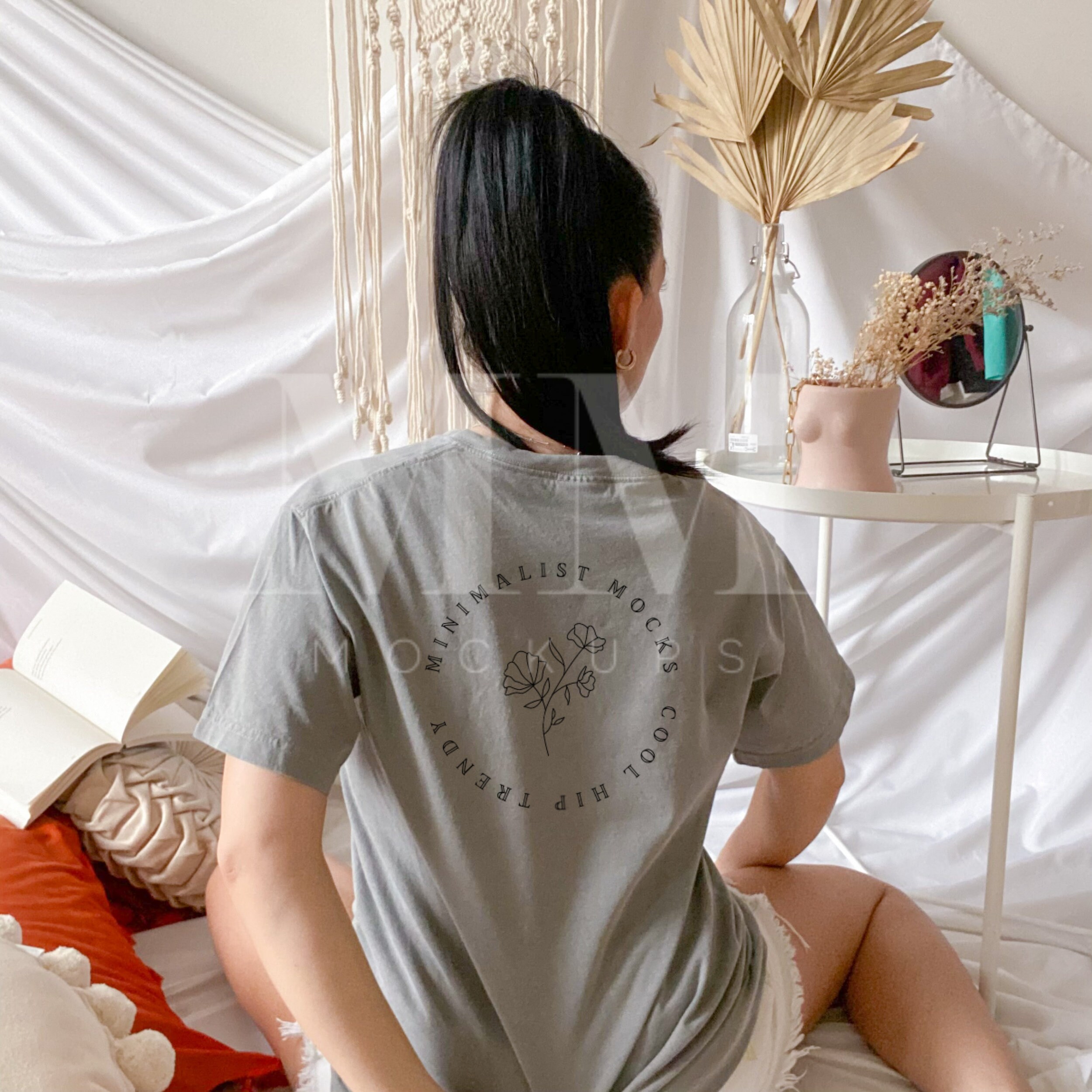 Download Comfort Colors 1717 mockup. Comfort colors grey back shirt | Etsy