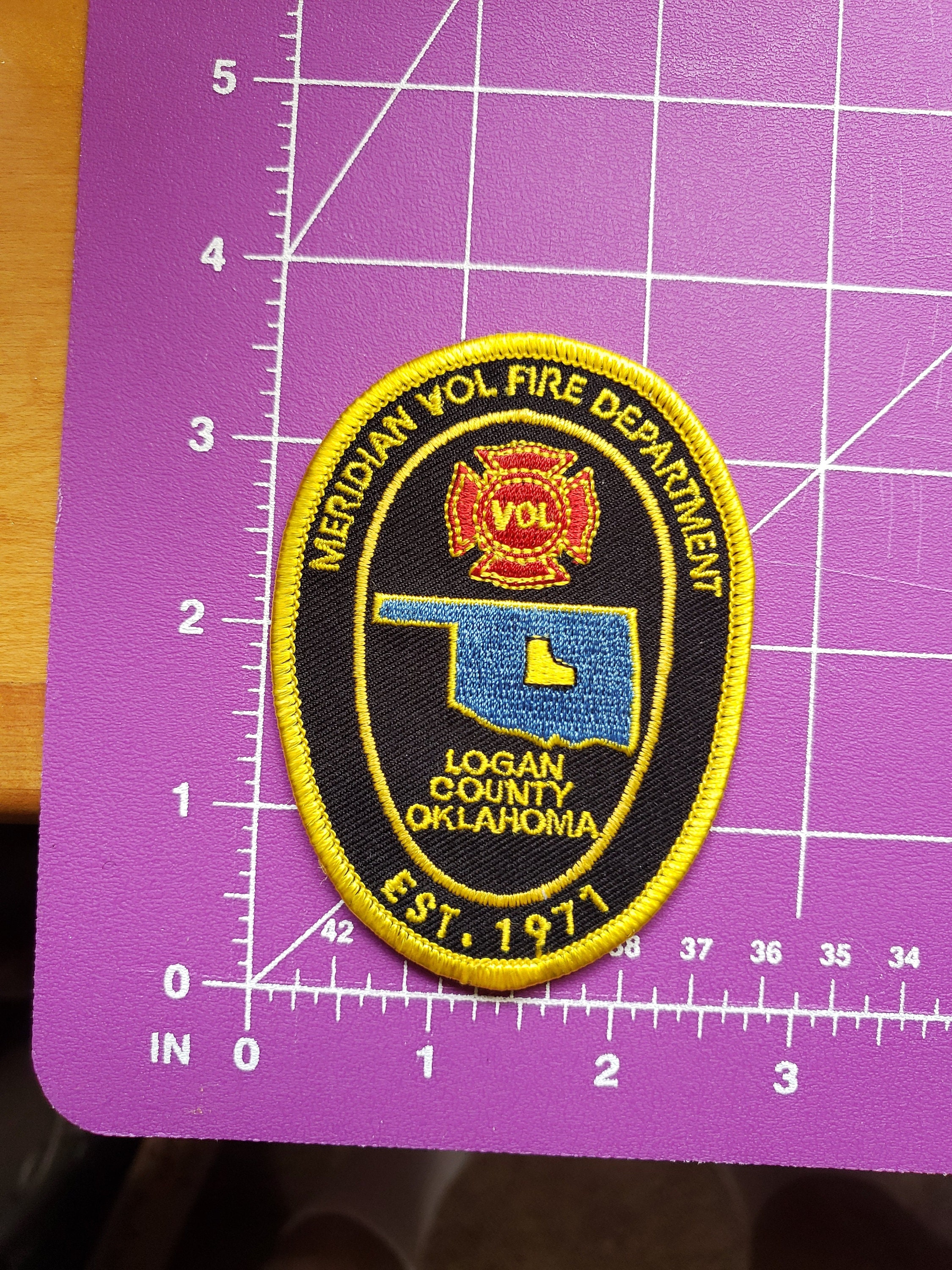 Meridian Fire department Oklahoma shoulder patchNew Etsy